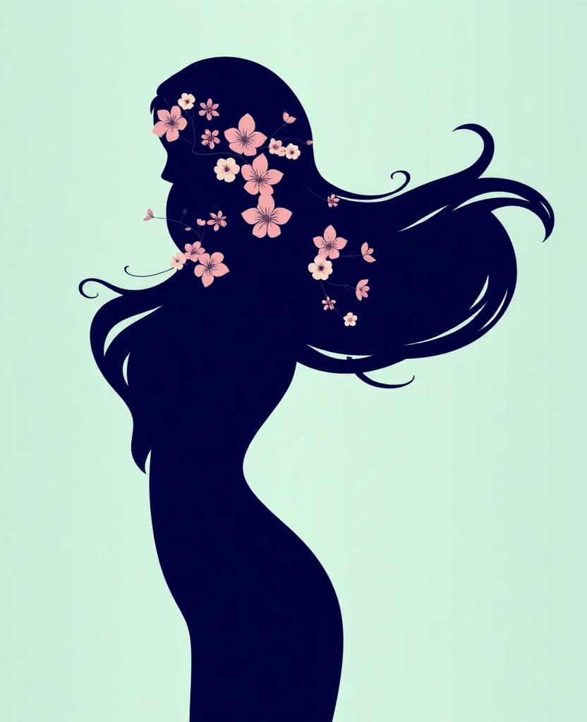 Artistic silhouette representing women in post-operative recovery